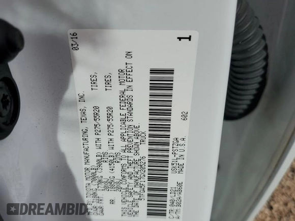 2016 Toyota Tundra Platinum z VIN 5TFGW5F17GX205276, wystawiony jako Copart lot #74146184 z przebiegiem Nie podano mil oraz Nie do naprawy • Non repairable. Historia ofert i sprzedaży dostępna na DreamBid. Obrazek 13.