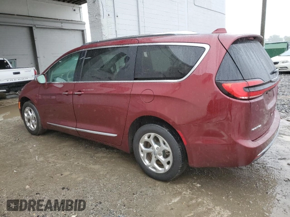 2021 Chrysler Pacifica Limited z VIN 2C4RC3GG5MR553967, wystawiony jako Copart lot #58008075 z przebiegiem 81 975 mil mil oraz Szkoda całkowita • Salvage title. Historia ofert i sprzedaży dostępna na DreamBid. Obrazek 2.