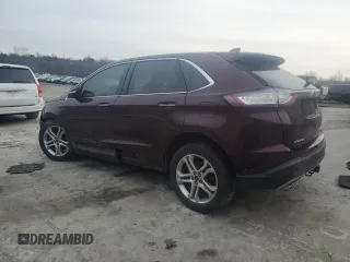 2018 Ford Edge Titanium with VIN 2FMPK4K95JBB39743, listed as a Copart auction lot 46539345 with 0 mi miles and Salvage Title. Bid and sale history available at carsss.com. Image 2.