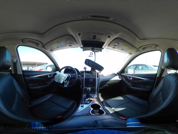 2018 Infiniti Q50 3.0t LUXE with VIN JN1EV7AP7JM353893, listed as a IAAI auction lot 41974467 with 160,214 mi miles. Bid and sale history available at carsss.com. Image 19.