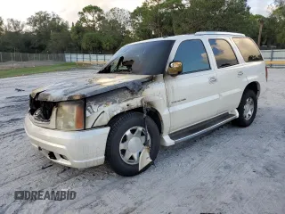 2003 Cadillac Escalade z VIN 1GYEC63T83R133508, wystawiony jako Copart lot #80091524 z przebiegiem Nie podano mil oraz Szkoda całkowita • Salvage title. Historia ofert i sprzedaży dostępna na DreamBid. Obrazek 1.