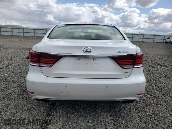 2017 Lexus LS 460 with VIN JTHCL5EF9H5028312, listed as a Copart auction lot 50849665 with 67,661 mi miles and Salvage title. Bid and sale history available at DreamBid. Image 6.