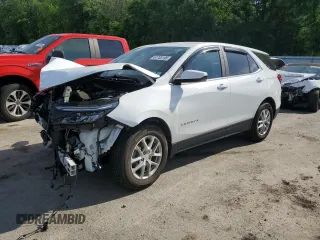 2023 Chevrolet Equinox LT with VIN 3GNAXKEG3PS114957, listed as a Copart auction lot 57703195 with 19,750 mi miles and Salvage title. Bid and sale history available at DreamBid. Image 1.