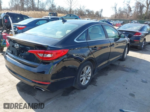 2015 Hyundai Sonata 2.4L SE with VIN 5NPE24AF8FH231881, listed as a IAAI auction lot 41678506 with 74,261 mi miles. Bid and sale history available at carsss.com. Image 4.