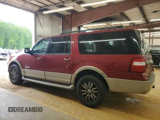 2007 Ford Expedition Max Eddie Bauer z VIN 1FMFK175X7LA18795, wystawiony jako Copart lot #54009945 z przebiegiem 230 646 mil mil oraz Szkoda całkowita • Salvage title. Historia ofert i sprzedaży dostępna na DreamBid. Obrazek 2.