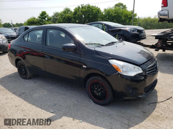 2017 Mitsubishi Mirage ES with VIN ML32F3FJ3HHF14887, listed as a Copart auction lot 59653935 with 115,787 mi miles and Clean title. Bid and sale history available at DreamBid. Image 4.