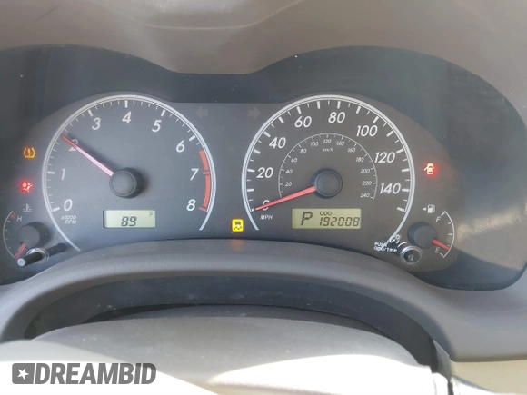 2010 Toyota Corolla with VIN 2T1BU4EE5AC402399, listed as a IAAI auction lot 41530840 with 192,008 mi miles. Bid and sale history available at carsss.com. Image 7.