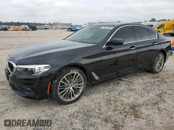 2018 BMW 5 Series 530i with VIN WBAJA5C54JG899845, listed as a Copart auction lot 83007584 with 57,379 mi miles and Salvage Title. Bid and sale history available at DreamBid. Image 1.