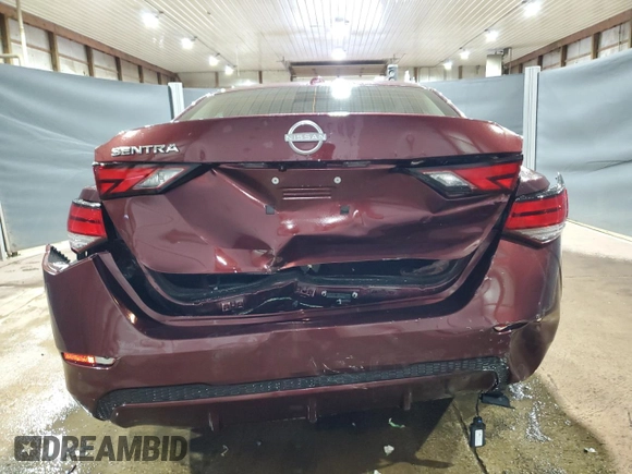 2025 Nissan Sentra SV with VIN 3N1AB8CV9SY302015, listed as a Copart auction lot 56039085 with 6,493 mi miles and Clean Title. Bid and sale history available at DreamBid. Image 6.
