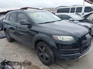 2015 Audi Q7 3.0T Premium Plus with VIN WA1LGAFE8FD003175, listed as a IAAI auction lot 41905968 with 112,275 mi miles. Bid and sale history available at carsss.com. Image 1.