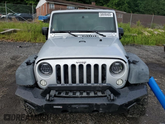 2007 Jeep Wrangler X with VIN 1J4FA24117L202404, listed as a Copart auction lot 58690485 with 126,347 mi miles and Salvage title. Bid and sale history available at DreamBid. Image 5.