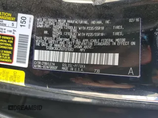 2016 Toyota Sienna Ltd with VIN 5TDDK3DC2GS131083, listed as a Copart auction lot 49472815 with 70,767 mi miles and Salvage Title. Bid and sale history available at carsss.com. Image 15.