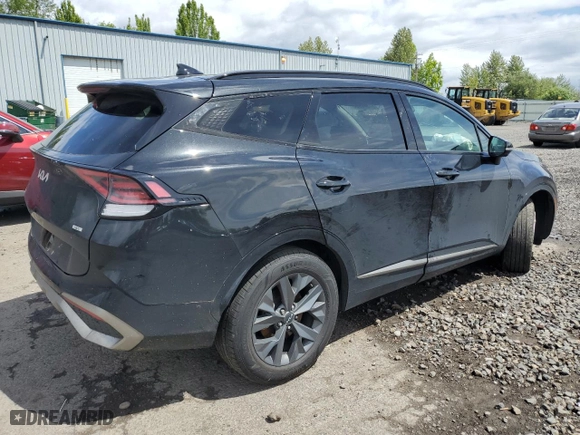 2023 Kia Sportage Hybrid SX-Prestige with VIN KNDPXCAG6P7020522, listed as a Copart auction lot 57278704 with 38,268 mi miles and Salvage Title. Bid and sale history available at carsss.com. Image 3.