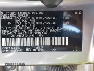 2015 Lexus NX 200t с VIN JTJYARBZ3F2016994, выставлен на аукционе IAAI как лот 41857283 с пробегом 62 739 миль миль и . История ставок и продаж доступна на DreamBid. Изображение 9.