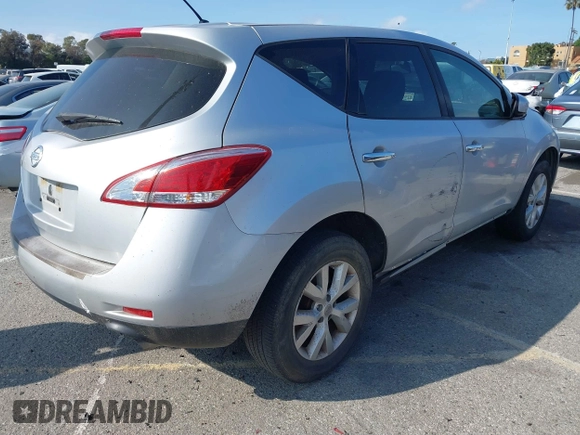2013 Nissan Murano SL with VIN JN8AZ1MU8DW203724, listed as a IAAI auction lot 41895682 with 113,231 mi miles. Bid and sale history available at carsss.com. Image 4.