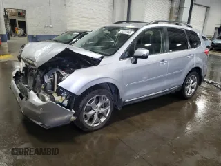 2016 Subaru Forester Touring z VIN JF2SJAXC9GH456605, wystawiony jako Copart lot #54523995 z przebiegiem 115 738 mil mil oraz Szkoda całkowita • Salvage title. Historia ofert i sprzedaży dostępna na DreamBid. Obrazek 1.