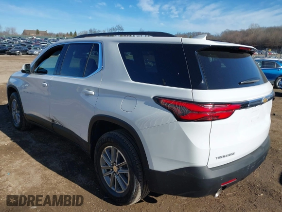 2023 Chevrolet Traverse LT Cloth with VIN 1GNERGKW7PJ130407, listed as a IAAI auction lot 41453103 with 62,946 mi miles. Bid and sale history available at carsss.com. Image 3.