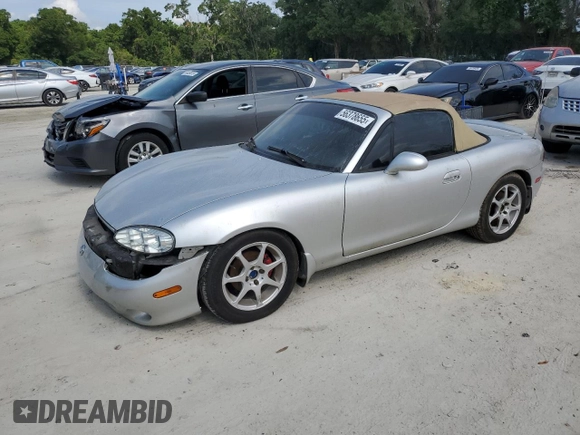 2001 Mazda MX-5 Miata with VIN JM1NB353710201531, listed as a Copart auction lot 56378655 with Not Provided miles and Clean Title. Bid and sale history available at DreamBid. Image 1.