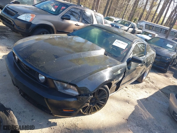 2010 Ford Mustang GT with VIN 1ZVBP8CH1A5123926, listed as a IAAI auction lot 41875042 with 107,103 mi miles. Bid and sale history available at carsss.com. Image 17.