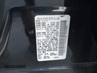 2013 Nissan Murano SL z VIN JN8AZ1MU9DW206048, wystawiony jako IAAI lot #42017780 z przebiegiem 146 150 mil mil oraz . Historia ofert i sprzedaży dostępna na DreamBid. Obrazek 9.
