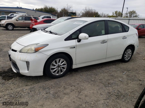 2013 Toyota Prius Plug-In with VIN JTDKN3DP5D3033633, listed as a Copart auction lot 50268465 with 191,954 mi miles and Salvage Title. Bid and sale history available at carsss.com. Image 1.