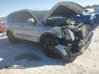 2022 Kia Telluride SX with VIN 5XYP5DHC7NG276764, listed as a Copart auction lot 57218795 with 54,941 mi miles and Salvage title. Bid and sale history available at DreamBid. Image 4.