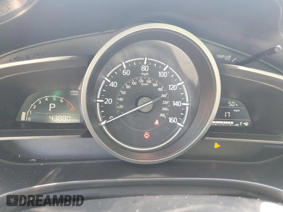2018 Mazda 3 Touring with VIN 3MZBN1L31JM198444, listed as a Copart auction lot 52080165 with 43,880 mi miles and Salvage Title. Bid and sale history available at DreamBid. Image 9.