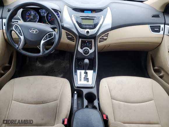 2011 Hyundai Elantra Ltd with VIN KMHDH4AE1BU146653, listed as a Copart auction lot 52102595 with 145,947 mi miles and Salvage Title. Bid and sale history available at carsss.com. Image 8.