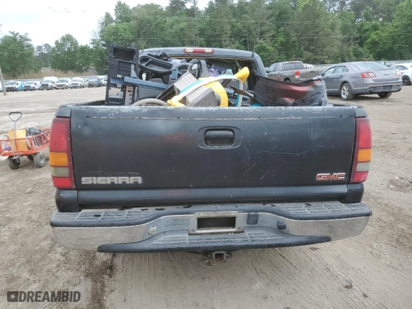 2003 GMC Sierra 1500 SLE with VIN 2GTEC19V731255237, listed as a Copart auction lot 53623545 with 0 mi miles and Salvage Title. Bid and sale history available at carsss.com. Image 6.