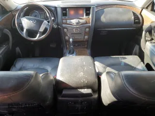 2017 Infiniti QX80 Signature Edition with VIN JN8AZ2NEXH9158268, listed as a Copart auction lot 89111315 with 0 mi miles and Salvage Title. Bid and sale history available at carsss.com. Image 8.