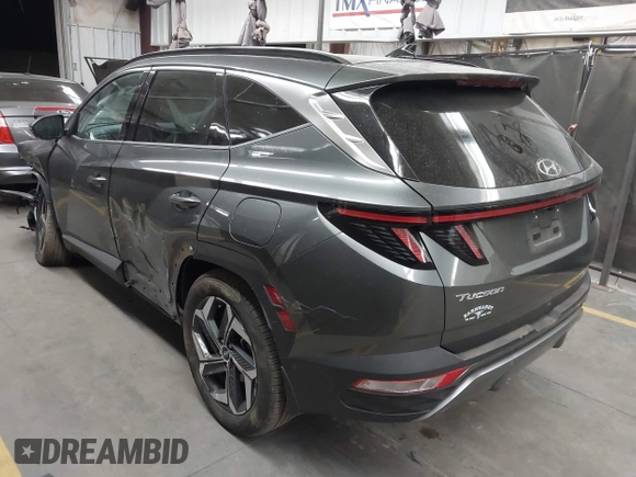 2023 Hyundai Tucson Limited with VIN 5NMJE3AE5PH248949, listed as a IAAI auction lot 42150329 with 16,499 mi miles and . Bid and sale history available at DreamBid. Image 3.