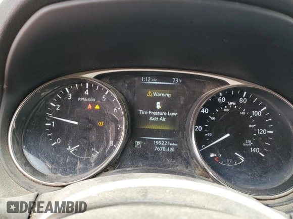 2016 Nissan Rogue SV with VIN KNMAT2MT4GP669689, listed as a Copart auction lot 52683635 with 199,221 mi miles and Salvage Title. Bid and sale history available at DreamBid. Image 9.