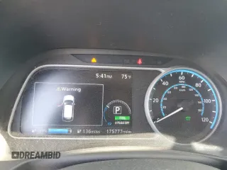 2018 Nissan LEAF SV with VIN 1N4AZ1CP2JC303814, listed as a Copart auction lot 58406135 with 175,777 mi miles and Clean title. Bid and sale history available at DreamBid. Image 9.