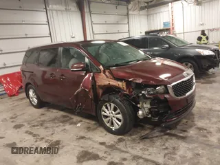 2016 Kia Sedona LX with VIN KNDMB5C12G6182286, listed as a IAAI auction lot 41724704 with 149,482 mi miles. Bid and sale history available at carsss.com. Image 1.