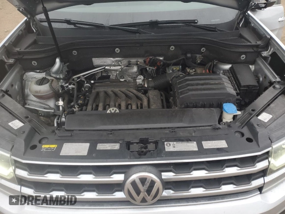 2018 Volkswagen Atlas 3.6L V6 SEL with VIN 1V2MR2CA4JC503035, listed as a Copart auction lot 43188685 with 106,606 mi miles and Salvage Title. Bid and sale history available at carsss.com. Image 13.