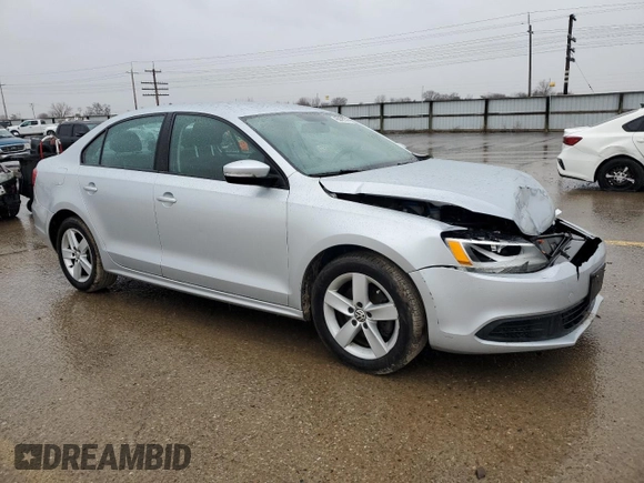 2012 Volkswagen Jetta Sedan TDI with VIN 3VW3L7AJ9CM465511, listed as a Copart auction lot 46002935 with 139,126 mi miles and Salvage Title. Bid and sale history available at carsss.com. Image 4.
