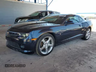 2014 Chevrolet Camaro LT with VIN 2G1FC1E3XE9121764, listed as a Copart auction lot 61141555 with 39,592 mi miles and Salvage title. Bid and sale history available at DreamBid. Image 1.