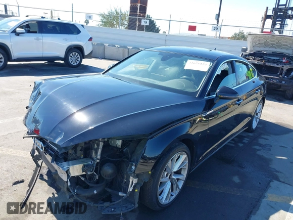 2022 Audi A5 Sportback Premium with VIN WAUABCF58NA006596, listed as a IAAI auction lot 41671152 with 89,697 mi miles. Bid and sale history available at carsss.com. Image 18.