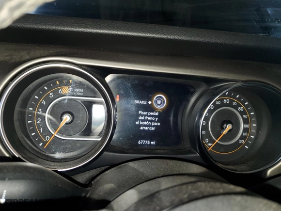 2019 Jeep Wrangler Unlimited Sport S with VIN 1C4HJXDN3KW573568, listed as a Copart auction lot 44257035 with 67,775 mi miles and Clean Title. Bid and sale history available at carsss.com. Image 9.