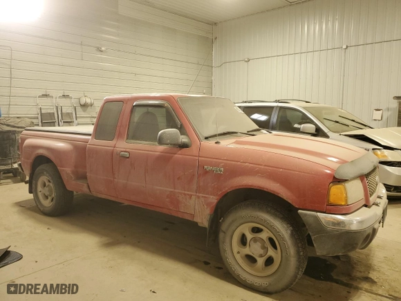 2001 Ford Ranger XL Fleet with VIN 1FTZR15U71PA36176, listed as a Copart auction lot 88433425 with 157,764 mi miles and Salvage Title. Bid and sale history available at carsss.com. Image 4.