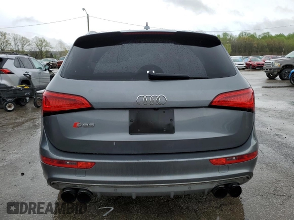2014 Audi SQ5 Premium Plus with VIN WA1CGAFPXEA013059, listed as a Copart auction lot 50231194 with 105,227 mi miles and Salvage Title. Bid and sale history available at carsss.com. Image 6.