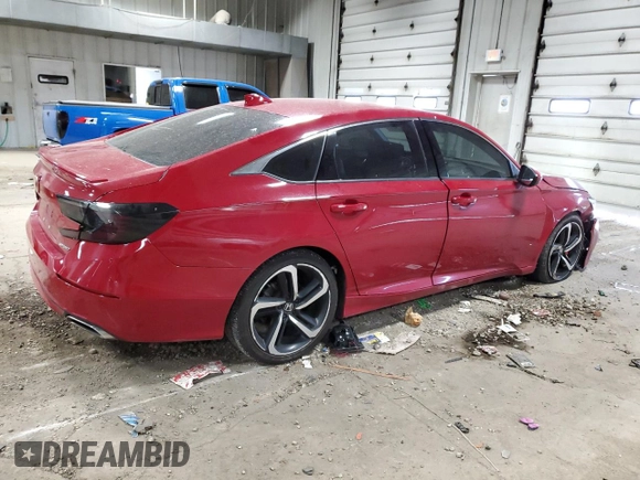 2019 Honda Accord Sport with VIN 1HGCV1F33KA145392, listed as a Copart auction lot 55300105 with 148,569 mi miles and Salvage Title. Bid and sale history available at DreamBid. Image 3.