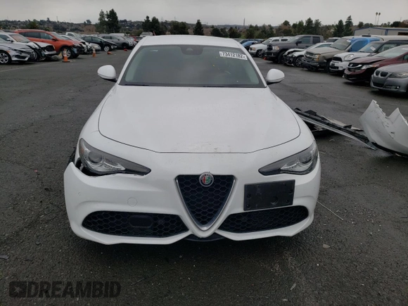 2017 Alfa Romeo Giulia with VIN ZARFAEDN1H7541156, listed as a Copart auction lot 73412182 with 50,085 mi miles. Bid and sale history available at carsss.com. Image 5.