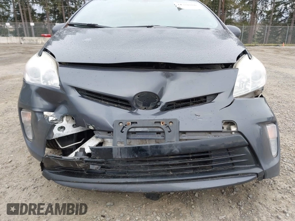 2012 Toyota Prius One with VIN JTDKN3DU5C1604697, listed as a IAAI auction lot 41830986 with 200,255 mi miles. Bid and sale history available at carsss.com. Image 6.
