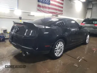 2012 Ford Mustang V6 Premium with VIN 1ZVBP8AM2C5221267, listed as a Copart auction lot 46583785 with 104,654 mi miles and Salvage Title. Bid and sale history available at carsss.com. Image 3.