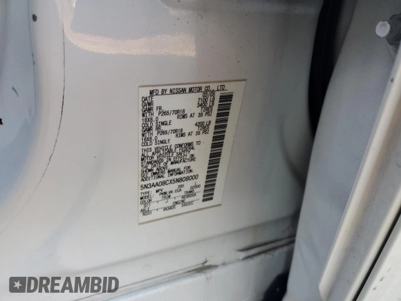 2005 Infiniti QX56 with VIN 5N3AA08CX5N808000, listed as a Copart auction lot 41392735 with 173,875 mi miles and Salvage Title. Bid and sale history available at carsss.com. Image 14.