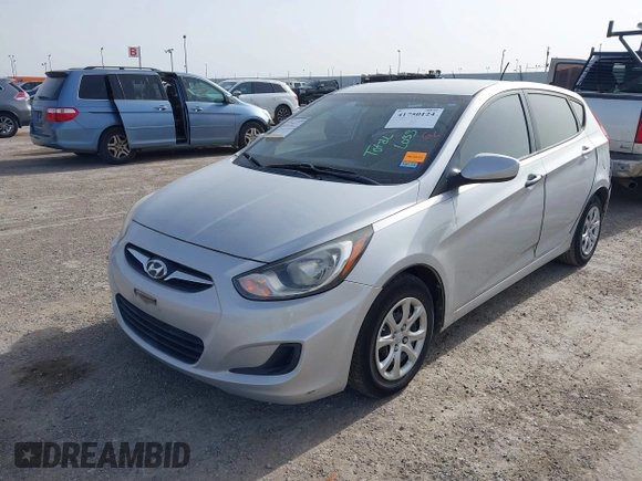 2013 Hyundai Accent GS with VIN KMHCT5AE0DU080535, listed as a IAAI auction lot 41750124 with 81,106 mi miles and . Bid and sale history available at DreamBid. Image 2.