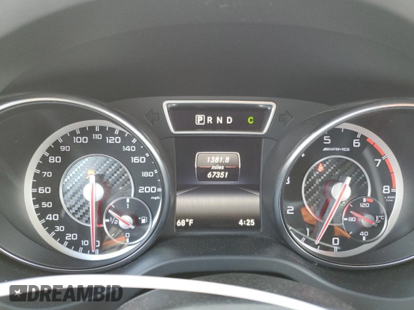 2015 Mercedes-Benz CLA 45 AMG with VIN WDDSJ5CB2FN216868, listed as a Copart auction lot 55498545 with 67,351 mi miles and Salvage title. Bid and sale history available at DreamBid. Image 9.