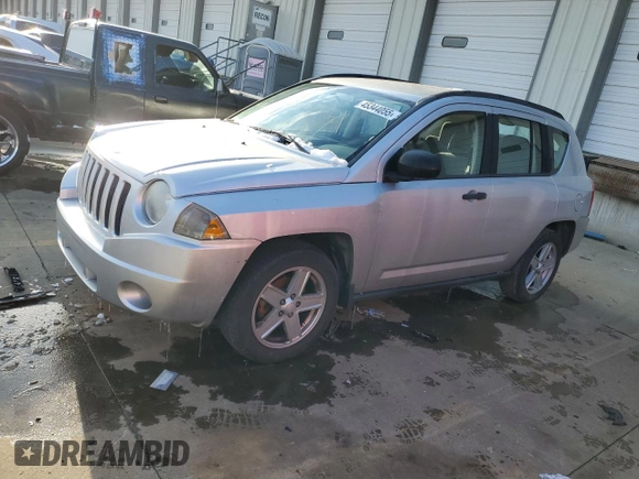 2007 Jeep Compass Sport with VIN 1J8FT47W17D363552, listed as a Copart auction lot 45344055 with 151,227 mi miles and Clean Title. Bid and sale history available at carsss.com. Image 1.