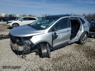 2016 Ford Edge Titanium with VIN 2FMPK4K94GBB49043, listed as a Copart auction lot 44937045 with 95,754 mi miles and Salvage Title. Bid and sale history available at carsss.com. Image 1.